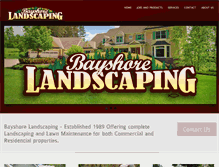 Tablet Screenshot of bayshorelandscaping.net